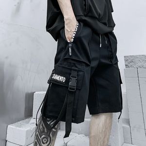 Shorts estivi uomini harajuku streetwear mans mans shorts techwear giapponese corea hip hop y2k punk maschio abbigliamento 240410