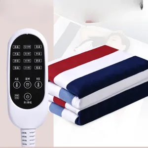 Blankets Single Flannel Plugg Electric Blanket Intelligent Cozy Button Comforter Room White Koce Elektryczne Warmer