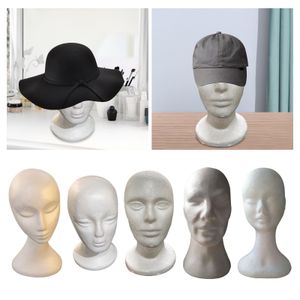 Head ,Foam Mannequin Head ,Model, Manikin Display ,s Hats Hairpieces ,Holder Display for Travel ,Home