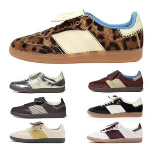 Retro lässige Schuhe Leopardenmuster Schuhe Og Bonner Nicht-Schlupf-Außensohle Mode klassische schwarze weiße Männer Frauen Freizeitschuhe Gum Outdoor Flat Sport Sneaker