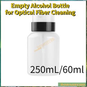 Ucuz Fine 250ml/60ml Boş Alkol Şişe Alkol Dağıtım Pompası Optik Fiber Temizleme Aracı Bırakma Kanıtı Sızıntı Kanıtı 5 PCS