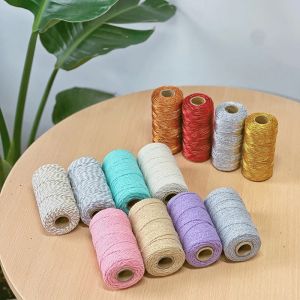 Macrame Cord 2 мм 100Meers Natural Glinge Clind Sing для произведений на стенах настенных висящих вешалок