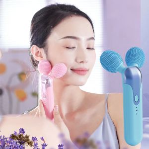 Rullmassager för ansiktskroppsmassage Stick 3D Fit Roller dubbel haka Remover Face Lift Cellulite Machine Wash Clean Hud Care