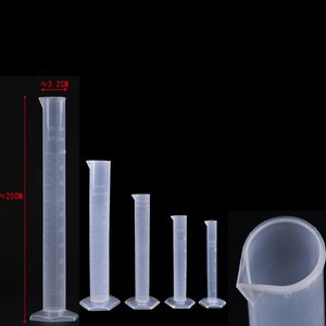 1/3PCS 10 ml-1000 ml Przezroczysty pomiar plastikowy plastik dyplomowy cylinder plastikowy test testowy narzędzie laboratoryjne