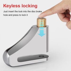 Anti-theft Lock Bicycle Motorcycle MTB Bike Electric Scooter Disc Brake Lock Brake Disc Lock With 2 Keys Bicycle Accessories