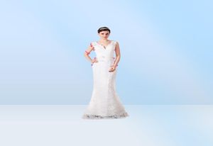 Mais recente design uma linha vestidos de noiva vendidos com utensílios de noiva long Long W1428 Spring Vneck Sash Branco e Purple Satin Beaded9610447