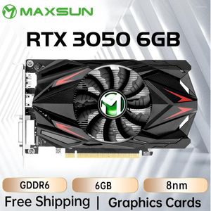 Grafikkort MaxSun RTX 3050 6G GDDR6 GPU NVIDIA PC Computer Components PCI Express X16 4.0 Gaming Video Card RTX3050