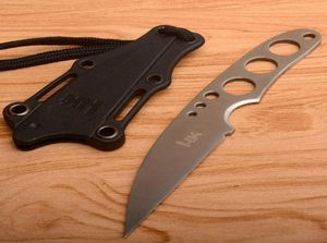 Mini Tactical Cold Stee HK10 Neck Knife Fixed Blade med Kydex Mantel utomhus camping knivar överlevnad Selfdefense Portable Faca P6715604