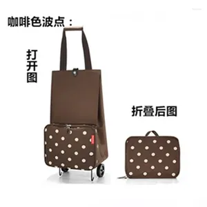 Shopping Bags Buy Vegetable Car Hand Pull Bag Portable Trailer Artifact Household Small Cart Foldable Tug