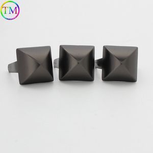 20-100 Pieces Matte Gun Black Manual Metal Bag Bottom Nail Durable Two-Legged Bucket Nail Stud Round Rivet Diy Bag Accessories