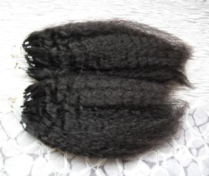200G gruboziarniste yaki pętla mikro pierścień 1GS 100 gpack mikro pętla ludzkie włosy ex perwerty proste mikro koraliki łączy remy Hair Extensions3160636