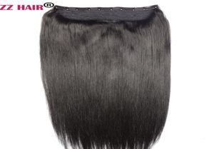 16quot28quot One Piece Set 200g 100 Brazilian Remy Clipin Human Hair Extensions 5 Clips Natural Straight5992431