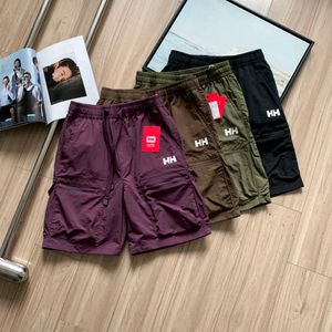 Helly Hansen Mens Shorts Lastbyxor HH Casual byxor utomhus kvartalsbyxor Löst bokstav Sport Klättring Sweatpants Black Brown Green Purple Beach Shorts Slacks