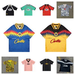 コルテズフットボールジャージーシャツポロシャツTshirtユーロイングランドvネッククイックドライ通気性ティーメンズ半袖TシャツカジュアルデザイナーTシャツサッカートップ