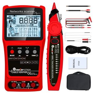 3 in1 Multimeter Network Cable Tester Visual Fault Locator Analogs Digital Search POE Test Cable Pairing Length Wiremap Tester