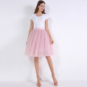 Popular Adult Pleated Tulle Skirt 7-layer A-line Mesh Skirt Tulle Skirt Ball Gown Skirt Petticoat Underskirt Lolita Dress