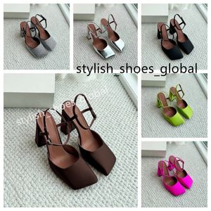 designer shoes women sandals genuine leather for summer Velvet shoes Sandal Party Wedding Shoes Brand Women Square toe shoes High end sandal Shiny diamond shoes