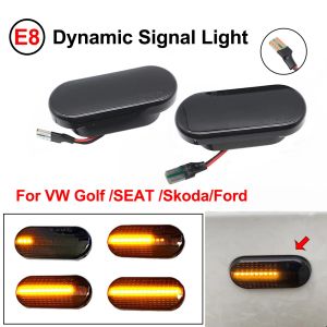 Für VW Golf 3 4 Mk3 MK4 Passat 3BG Polo 6N 9N Bora Vento LED Dynamische Seitenmarker Blinkerlicht Sequentiell Blinker Light