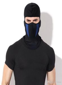 Black Winter Wool Balaclava Full Face Mask Bike Hood fodrad med Sport Ski Bike Riding Skis skyddande cap81787047553832