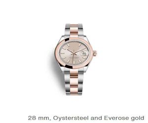 Luxury Woman Watch AAA varumärke Datejust 28mm Waterproof Automatic Mechanical Wrist Rose Gold Relogio Feminino2018822