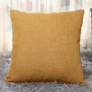 Pillow Super Soft Cotton Linen Sofa Cover 40x40/45x45/50x50/55x55/60x60/65x65/70x70cm Throw Decorative