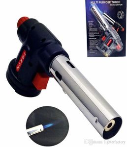 溶接ガンライターバーナーキッチントーチFlameThrower BBQ Guns Butane Gas Blow Torch Lighterはんだ付け調理ツールNew8324108