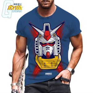 HARAJUKU MĘŻCZYZN T-shirt Nowe niezbędne Essentials Gundam HD Tops 6xl 2023 Odzież Ogółeizowane anime Wysokiej jakości wypoczynek Y2K Summer