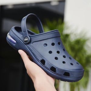 Stil Sandalet ile Erkek Hava Yastık terliği Yumuşak Konfor Sandal Modaya Modaya Modaya Modaya Modaya Modaya Modeli Plaj Ayakkabı