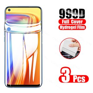 6in1 Hydrogel Film för Oppo Realme 7 Global Screen Protectors Camera Lens för Real Me 7 Pro Realme7 Pro 6Pro 7i 6i 6s Not Glass