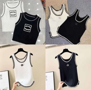 Women Tanks Sleeveless Vest Two C-letter printed embroidery by the brand designer T Shirts Womens Clothing Fashion Sweater 5516ess