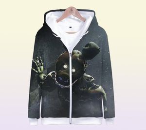 3 till 14 år barn hoodies fem nätter på Freddys fnaf 3d hoodie sweatshirt pojkar flickor ytterkläder jacka kappkläder74344737813