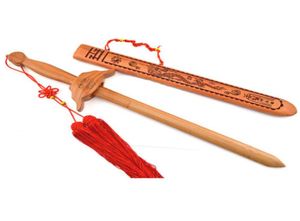 Cinese Martial Arts Kung Fu Tai Chi Peach Wood Sword Pratica allenamento della raccolta Decorazione di decorazioni per bambini Outdoor Sports Kids Kids 1862960