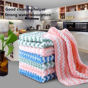 Microfiber toalha absorvente de limpeza de cozinha panos