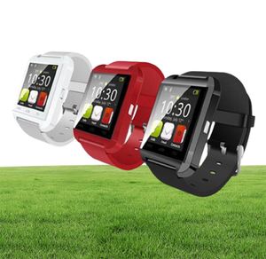 Bluetooth U8 Smartwatch -handledsklockor Pekskärm för iPhone 7 Samsung S8 Android Phone Sleeping Monitor Smart Watch med detaljhandel 9681516