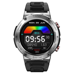 Zegarki 2022 Kospet Tank T1 Nowy smartwatch Rugged Outdoor Sport Fitness Tracker zegarki wojskowe 5ATM Waterproof Smart Watch for Men
