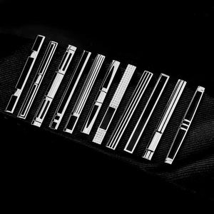 Tie Clips Business Mens Simple Curved Line Enamel Tie Clips Holiday Gifts Gift Ideas Suit Tie Clips Y240411