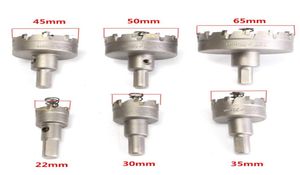 6pcslot HSS Hole Saw Set Carbide Tip TCT CORE BRILL BIT HOLE SAW FÖR METAL ELLOY ROINLESS STÅL CUTTER Top Quality1864159