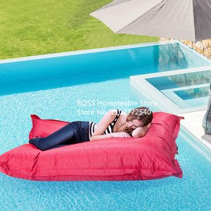 Deluxe Red Oxford Polyester Polyester Custom Hurtowa Okładka worka na fasolę wielobarwną fasolę zewnętrzną basen pływając Basen Floating Bean Bag