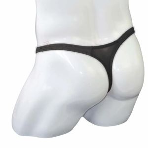 Men Cover Penis Bikini Thongs Underwear Long Peni Pouch T-back Panties Male Ice Silk Elephant Nose G-string Bag Pouch Underpants