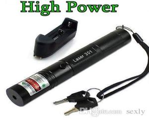 532nm Profissional poderoso 301 303 Green Laser Pointer Pen a laser caneta leve foco lasers verde caneta rápida 8541135