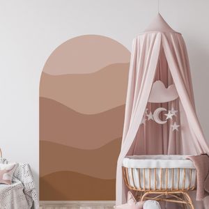 Grande decalcomania a parete Boho Style Gradient Block Block Arch Arch Adesivo Rimovibile PVC Casa Casa da parete Intelina Adesivo