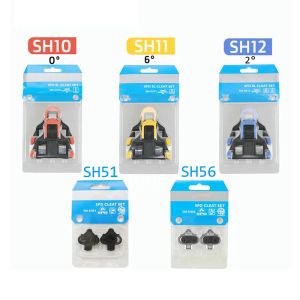 Conjunto de chuteira SPD SL SM SH10 SH11 SH12 SH51 SH56 Set Road Bike Sh51 Sh56 MTB Cleats de bicicleta float de placa auto-travadora Original