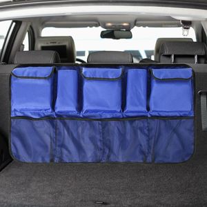 Oxford Car Trunk Organizer Multi-Use Large Capacity Car Backseat förvaringspåse Mesh Waterproof Thicken Hanging Stowing Tidying