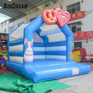 Love wedding inflatable jumping castle jump bouncer tent bed jumper commercial moonwalk bounce house-q