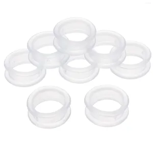 Vestuário para cães 8 pcs tesouras Silicone Ring Hair tesouras de higiene úteis Rings de sílica Gel Supplies confortável