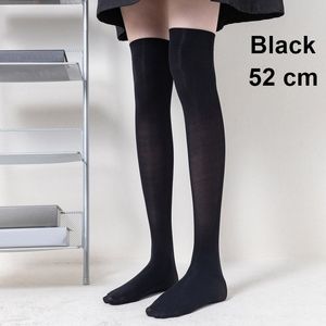2 pares sexy preto branco soild cor longa mulher em meias altas da coxa lolita garotas meias quentes