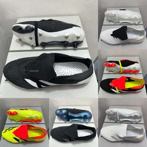 2024 MAN SNEAKER SOAKER SOPETER Designer Original Ready Stock Football Sapatos predadores Sapatos masculinos Edge FG 30 Geração Bottom Bottom Football Boot de futebol