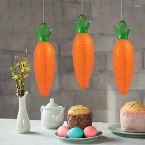 Party Decoration Easter Carrot Lanterns Ornament Diy Paper Lantern Pendants Kids Favors Decorations For Home Supplies