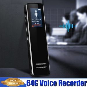 Spelare Digital Voice Recorder, MP3 WAV -formatuppspelning, uppladdningsbar smart inspelning Dicafon, diktationsmaskin med MP3 -spelare och mic