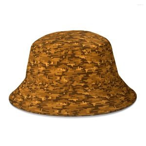 Basker cool amerikansk flagga usa camo kamouflage militär hink hatt för kvinnor män studenter fällbara bob fiskare hattar panama cap höst